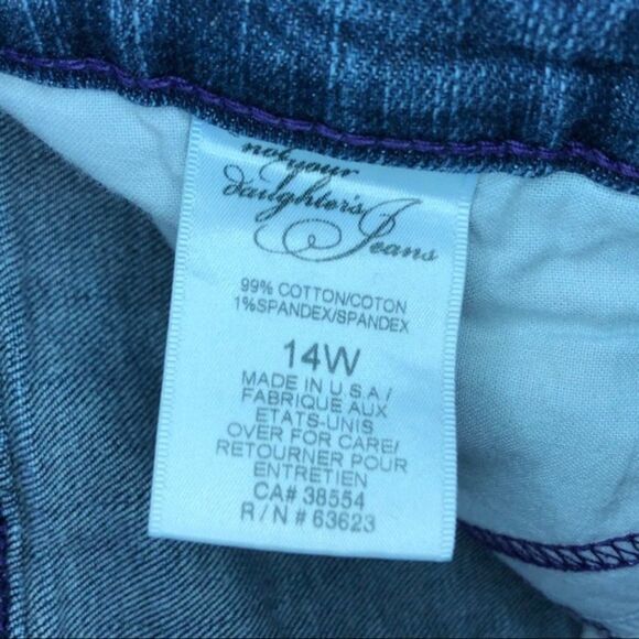 NYDJ Jeans Women’s Size 14W Med Blue - Picture 4 of 10